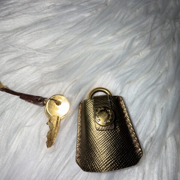 Prada Saffiano Trimmed Canapa Bauletto - Image 10