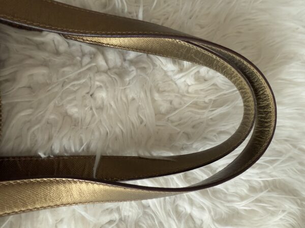 Prada Saffiano Trimmed Canapa Bauletto - Image 6