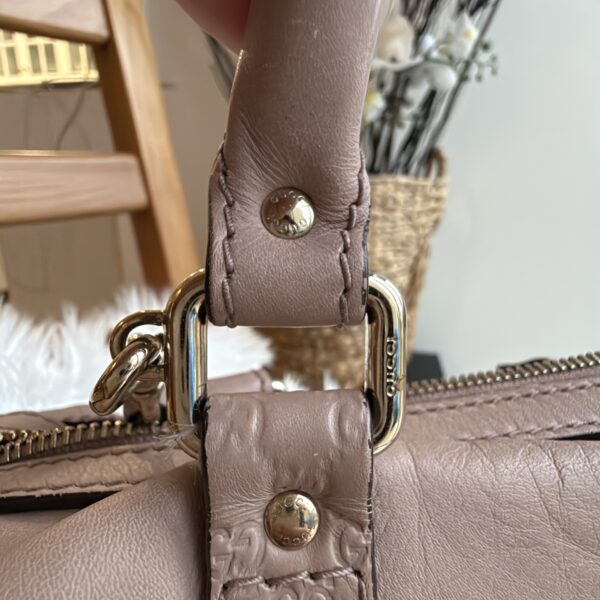 Gucci Powder Pink Leather Boston - Image 7