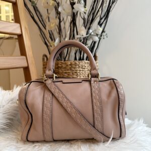 Gucci Powder Pink Leather Boston