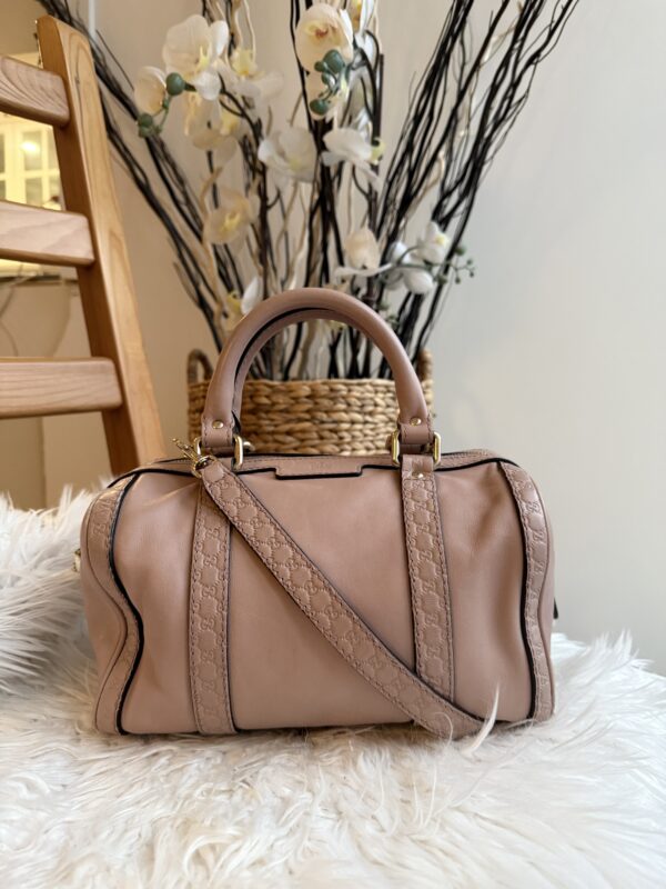 Gucci Powder Pink Leather Boston
