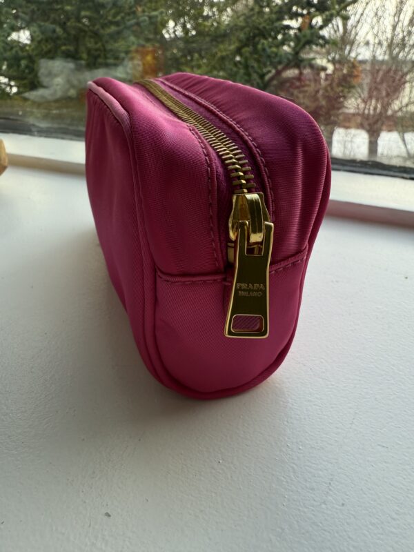 Prada Nylon Cosmetic Pouch Pink - Image 4