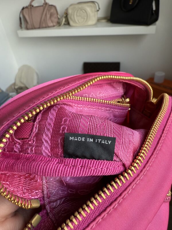 Prada Nylon Cosmetic Pouch Pink - Image 7