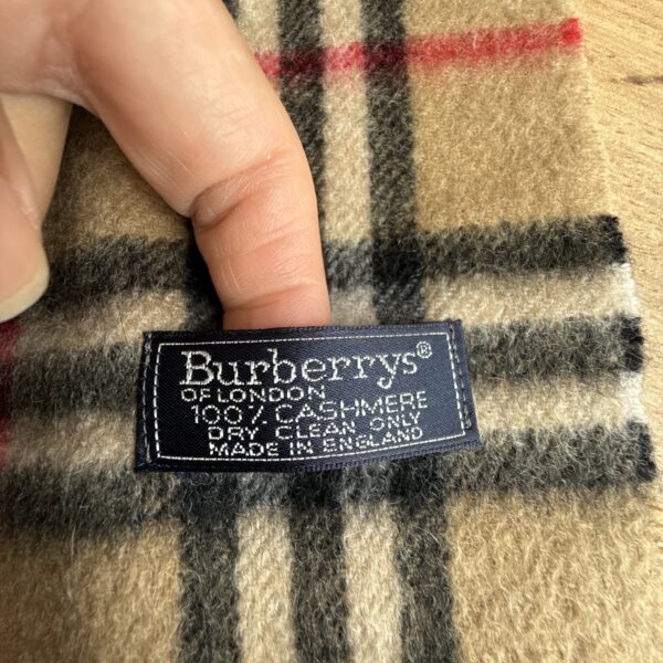 Burberry Check Cashmere Scarf - Image 6