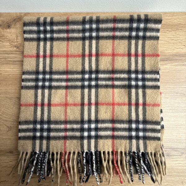 Burberry Check Cashmere Scarf - Image 2