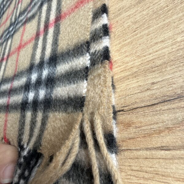 Burberry Check Cashmere Scarf - Image 4