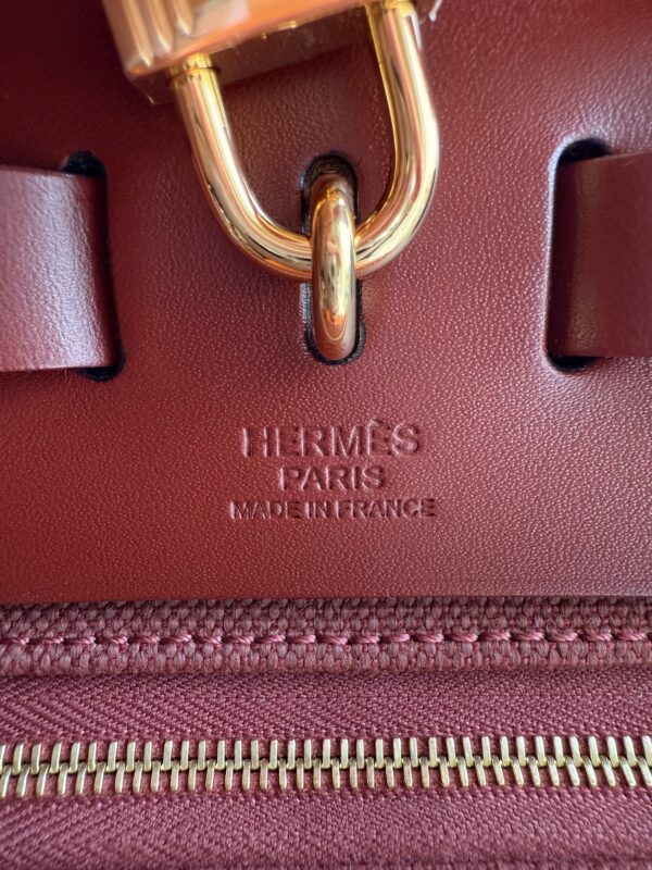 Hermes Herbag 31 RougeH/Rouge H - Image 5