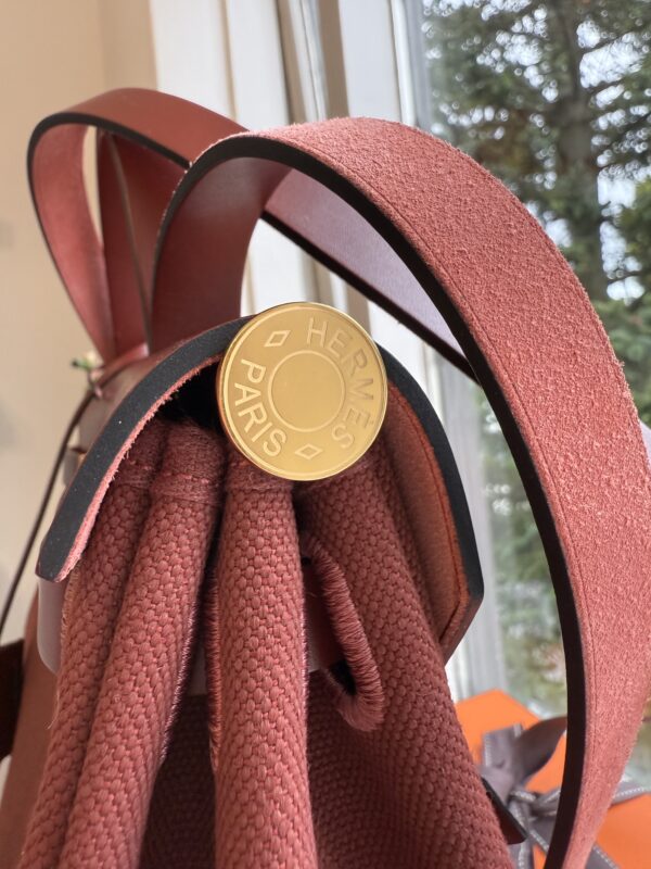 Hermes Herbag 31 RougeH/Rouge H - Image 7