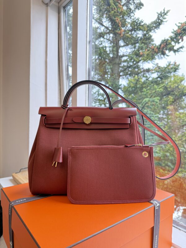 Hermes Herbag 31 RougeH/Rouge H