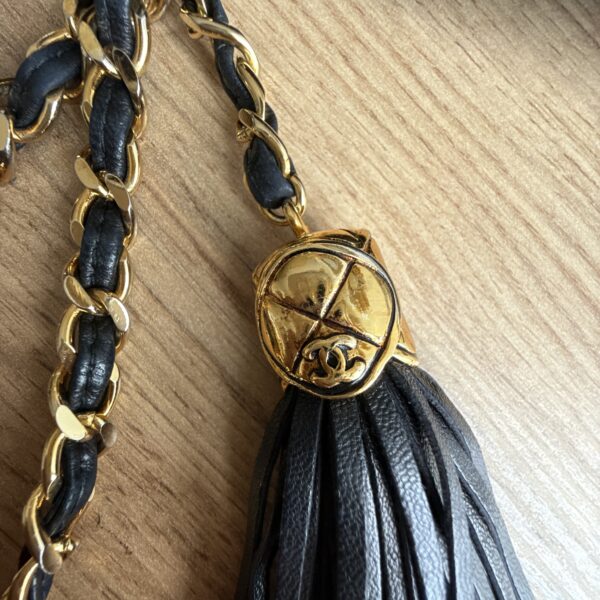 Chanel Tassel Lambskin Black - Image 9