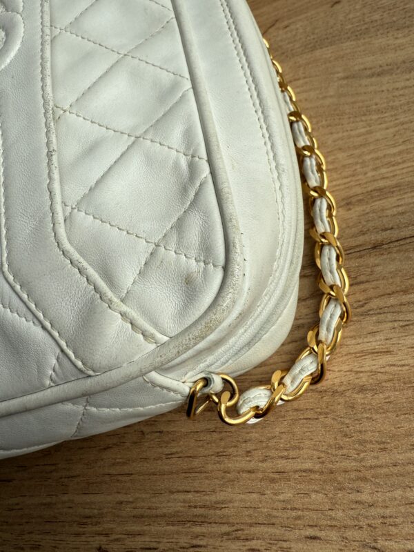 Chanel Tassel Camera Bag Lambskin White - Image 17