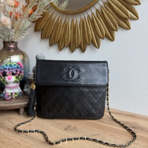 Chanel Tassel Lambskin Black