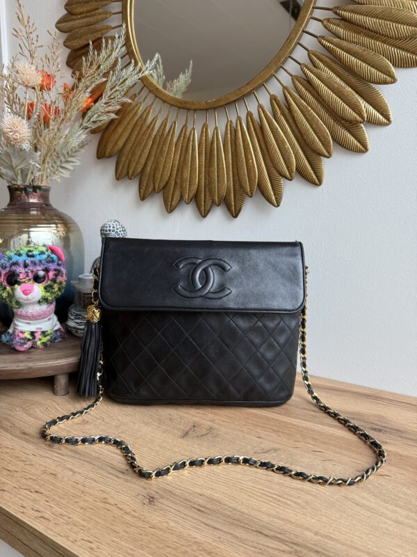 Chanel Tassel Lambskin Black