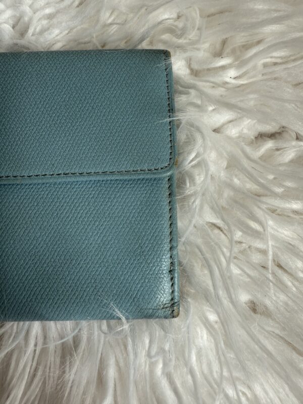 Chanel Long Wallet Blue Caviar Leather - Image 9