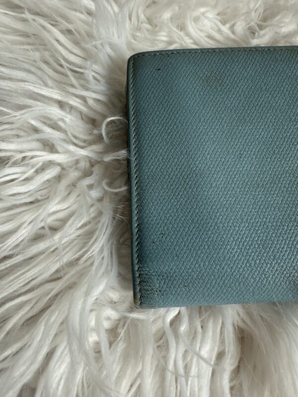 Chanel Long Wallet Blue Caviar Leather - Image 11