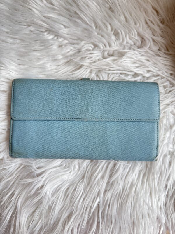 Chanel Long Wallet Blue Caviar Leather - Image 3