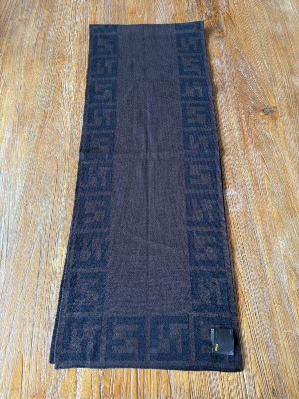 Fendi Zucca 100% Wool Scarf - Image 2