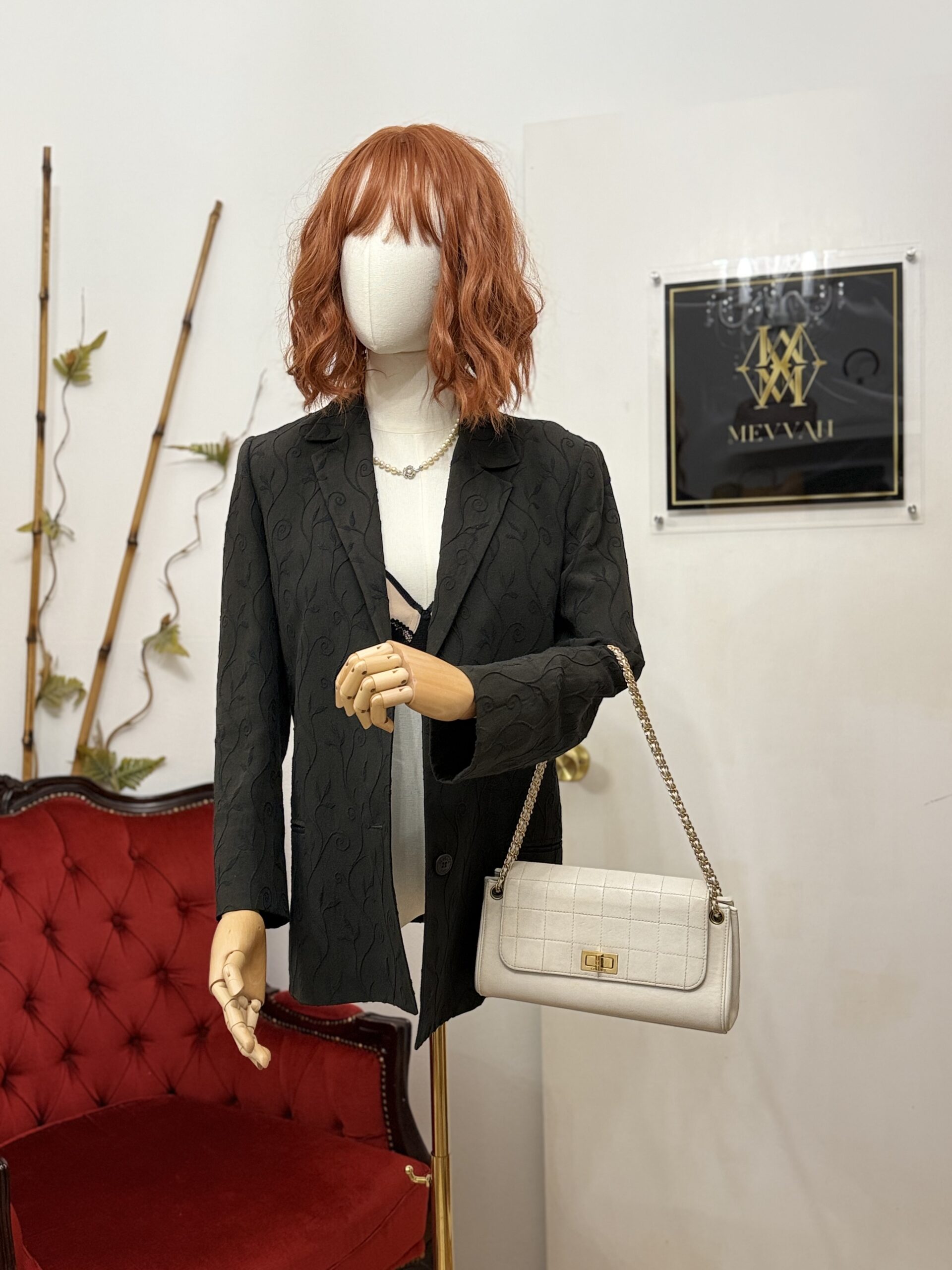 CHANEL Choco Bar Accordion Mademoiselle Chain Shoulder Bag - Image 2