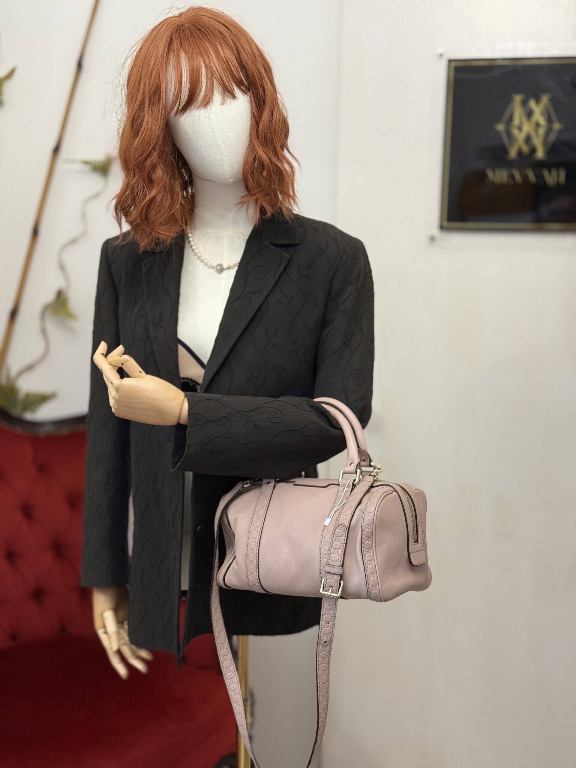 GUCCI Powder Pink Leather Boston - Image 3