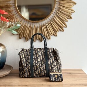 Dior Oblique Boston Bag with Coin Purse