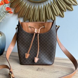 CELINE Vintage Macadam Bucket Bag