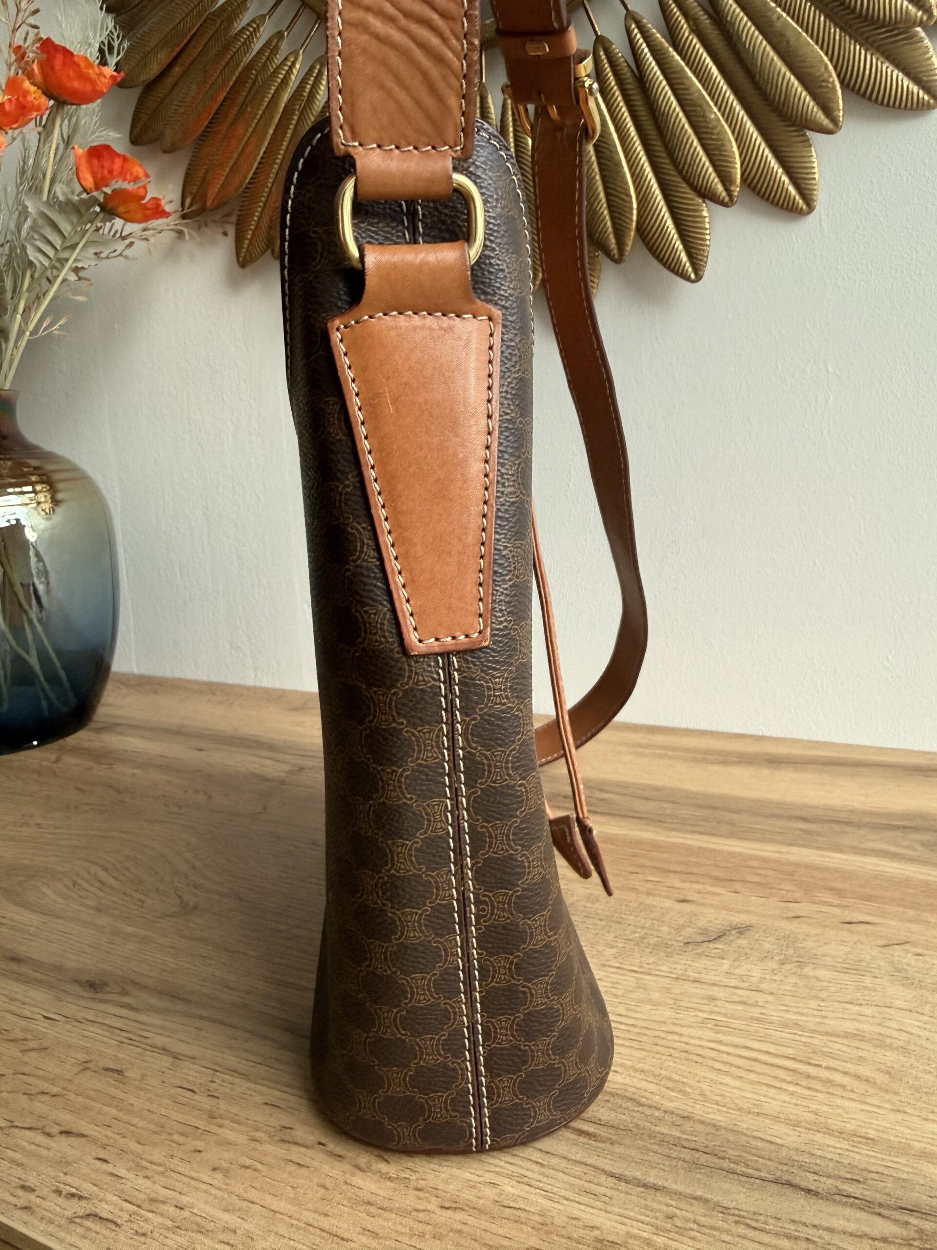 CELINE Vintage Macadam Bucket Bag - Image 8