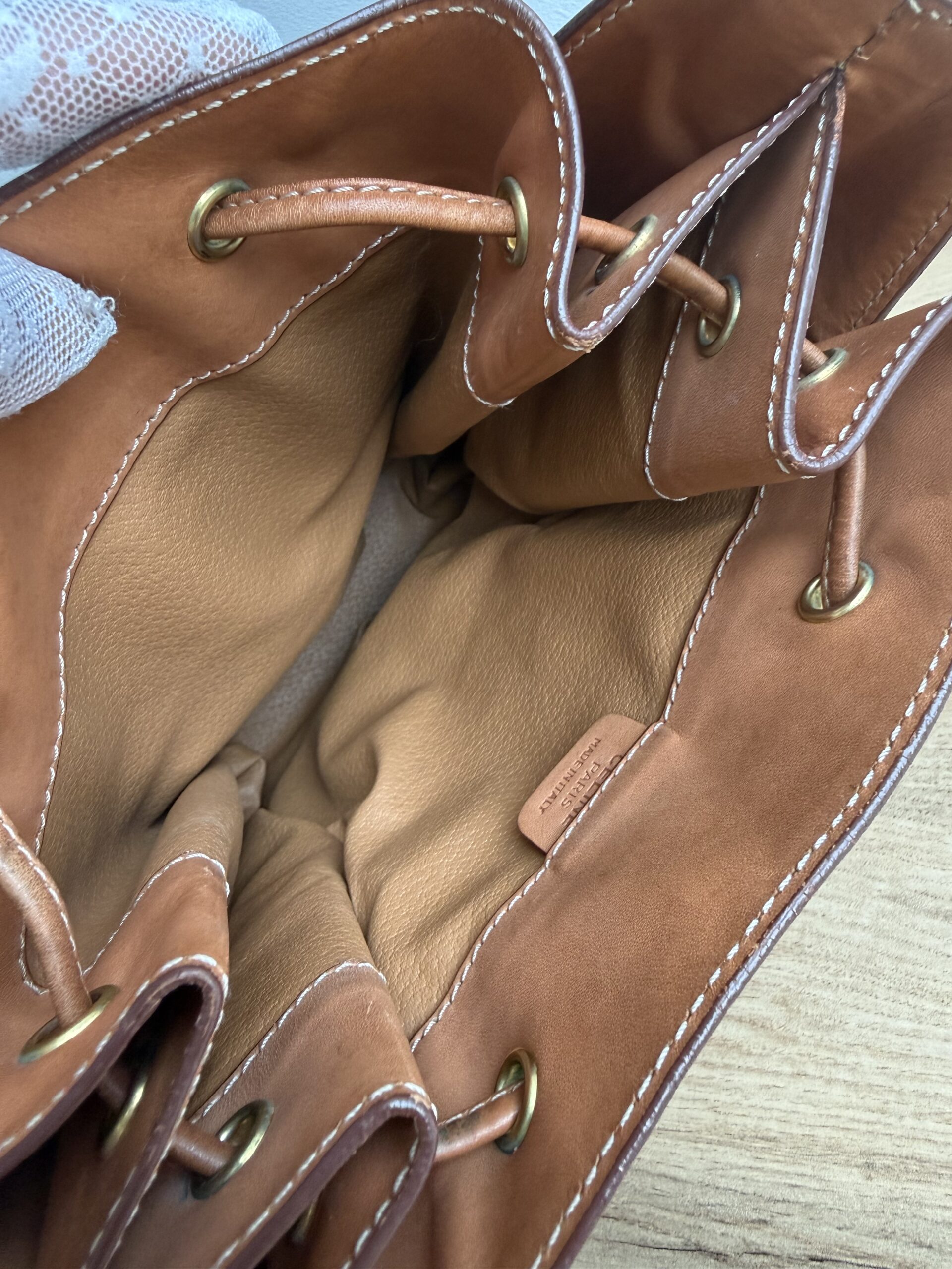 CELINE Vintage Macadam Bucket Bag - Image 14