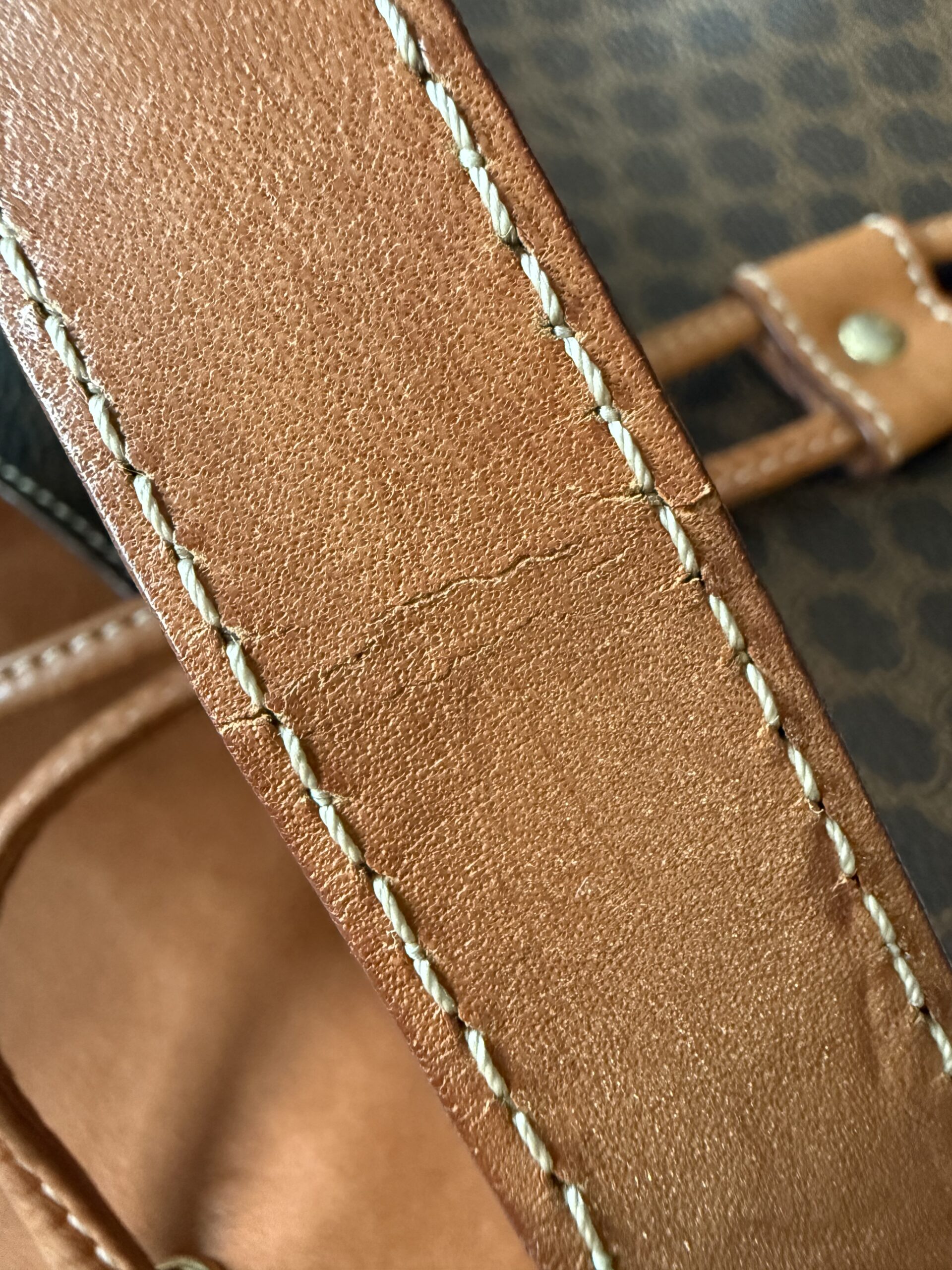 CELINE Vintage Macadam Bucket Bag - Image 19