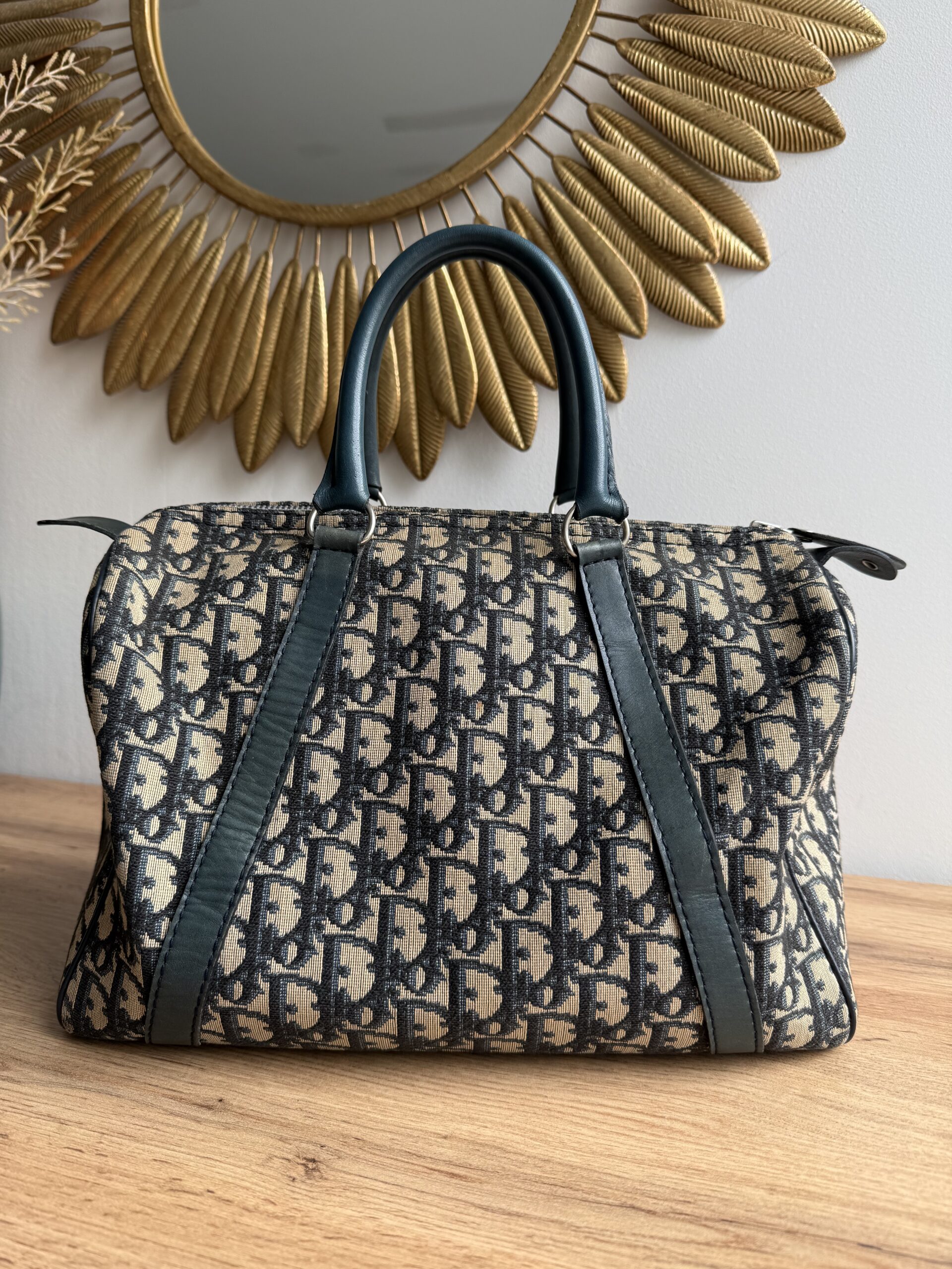 DIOR Vintage Oblique Boston Bag - Image 2