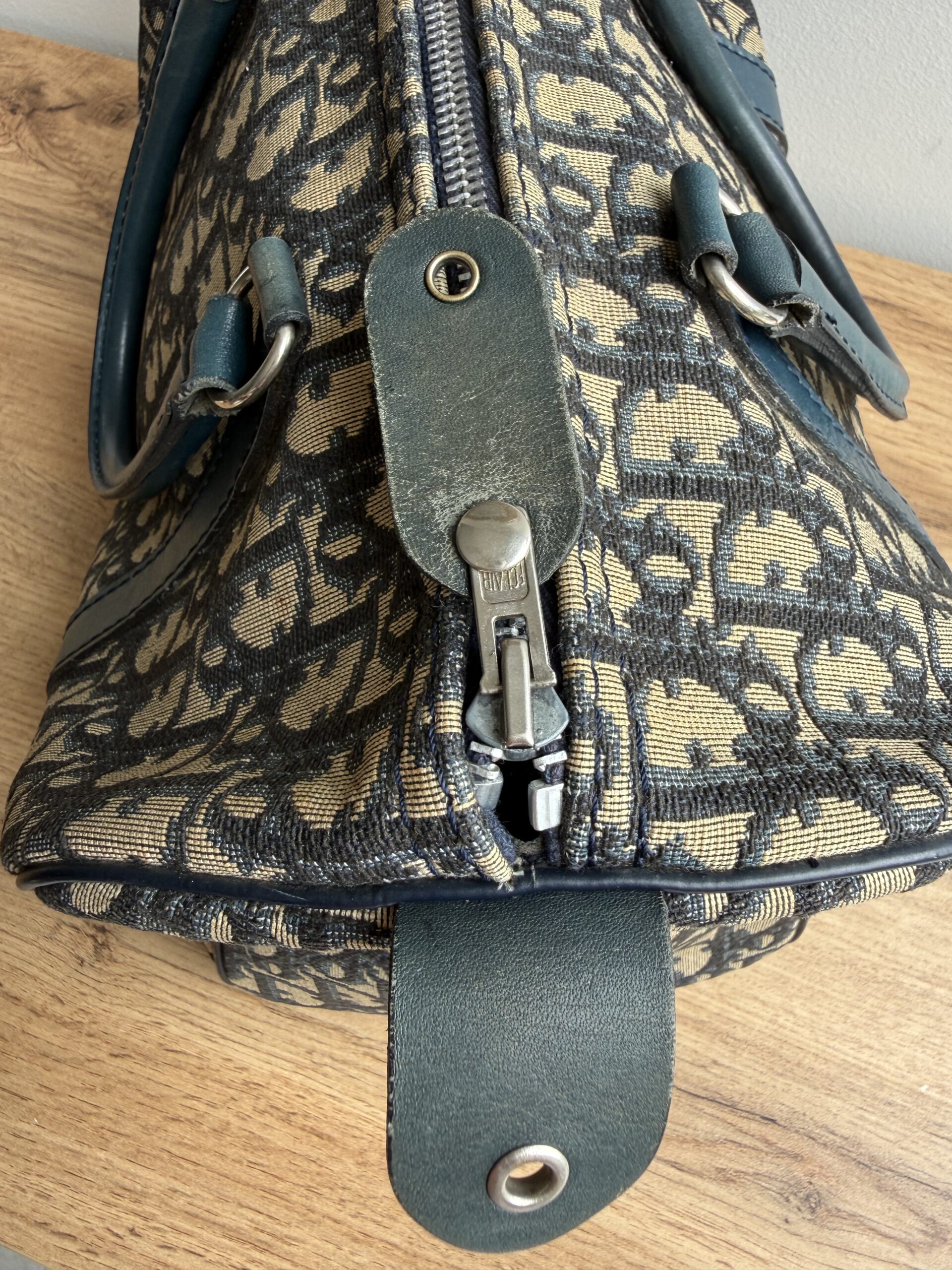 DIOR Vintage Oblique Boston Bag - Image 8