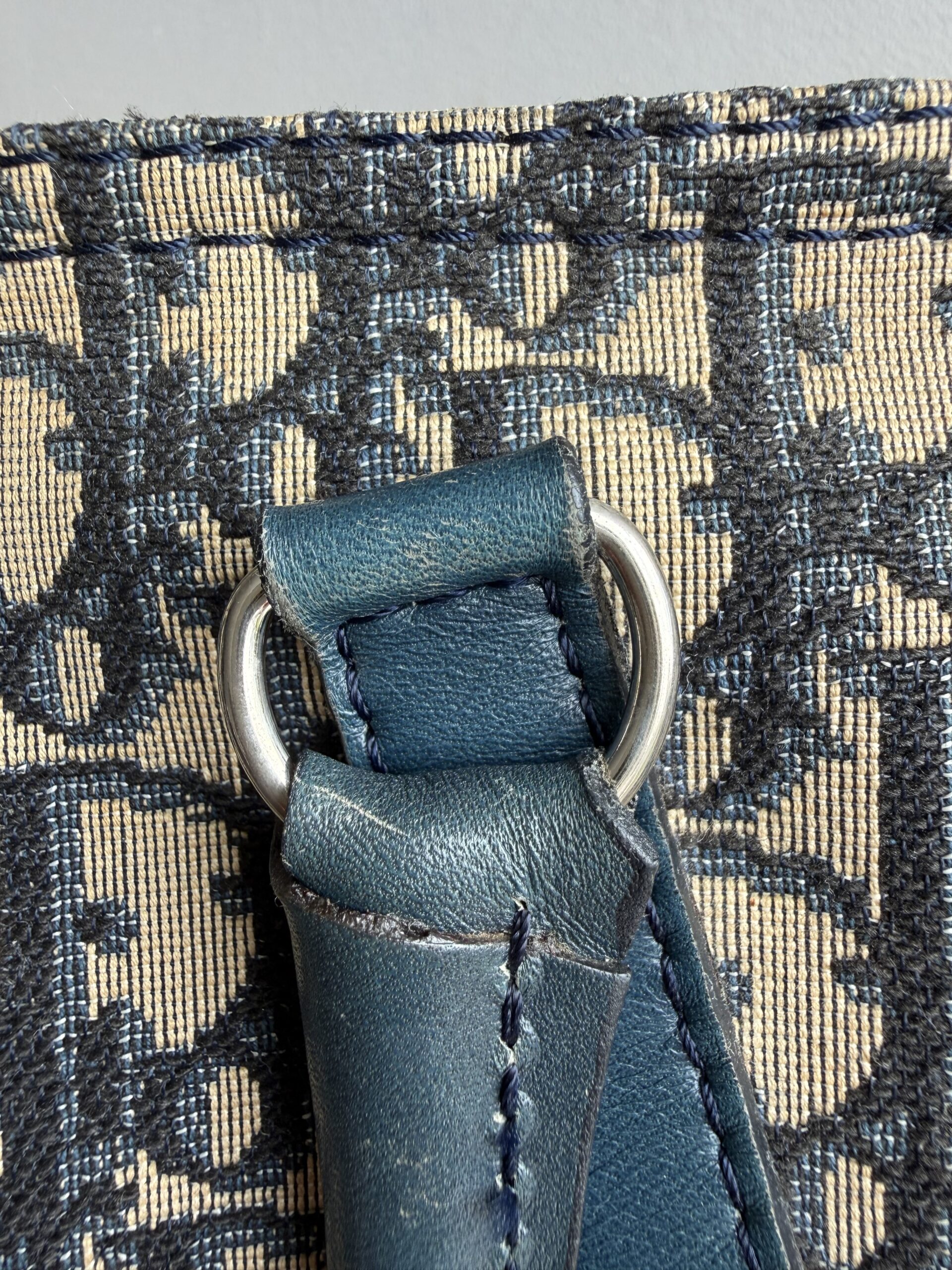 DIOR Vintage Oblique Boston Bag - Image 14